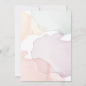 パステル花模様アルコールインクブランチ&バブリー 招待状 (裏面)