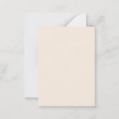 パステル花模様&ラマダンのメッセージとソフトベージュ ノートカード (裏面)