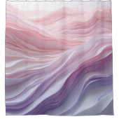 パステル落ち着き波パターン シャワーカーテン (正面)