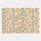 パステル葉コレクション2 ラッピングペーパーシート (正面3)
