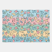 パステル葉コレクション2 ラッピングペーパーシート (正面)