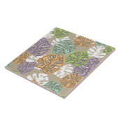 パステル葉セラミックタイル タイル (側面)