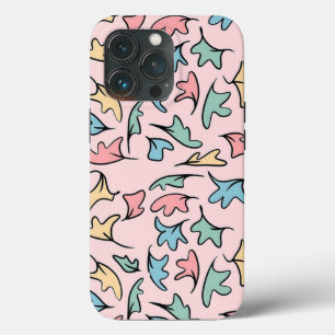パステル葉ピンク iPhone 13 PROケース
