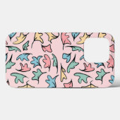 パステル葉ピンク Case-Mate iPhoneケース (裏面 (横))