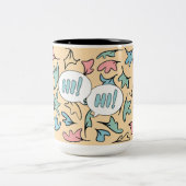 パステル葉黄色 ツートーンマグカップ (中央)