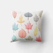 パステル葉 クッション (裏面)