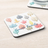 パステル葉 コースター (左側)