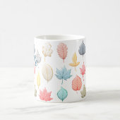 パステル葉 コーヒーマグカップ (中央)