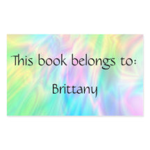 パステル蔵書票シール