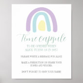 パステル薄紫レインボー1stバースデータイムカプセル ポスター (正面)