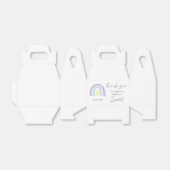 パステル薄紫レインボー1st誕生日ありがとう フェイバーボックス (折り畳みなし)