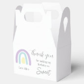 パステル薄紫レインボー1st誕生日ありがとう フェイバーボックス (オープン)