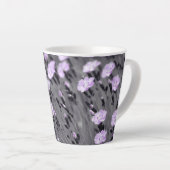パステル薄紫ワイルドフラワー カフェラテマグ (右アングル)