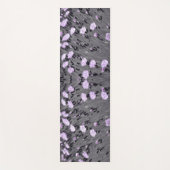 パステル薄紫ワイルドフラワー ヨガマット (正面)