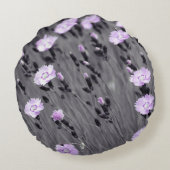 パステル薄紫ワイルドフラワー ラウンドクッション (裏面)