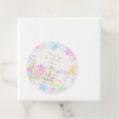 パステル虹の水色ユニコーン甘い フェイバータグ (インサイチュ)