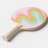 パステル虹の角 卓球ラケット (正面アングル)