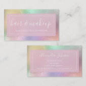 パステル虹彩色フォイル 名刺 (正面/裏面)