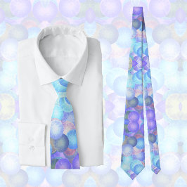 パステル虹色のディスコボール – 3D光学 ネクタイ