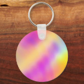 パステル虹色グラデカラフルーションデザイン キーホルダー (正面)