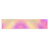 パステル虹色グラデカラフルーションデザイン ショートテーブルランナー (横)