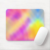 パステル虹色グラデカラフルーションデザイン マウスパッド (マウス)