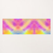 パステル虹色グラデカラフルーションデザイン ヨガマット (裏面(横))