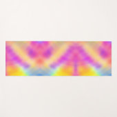 パステル虹色グラデカラフルーションデザイン ヨガマット (正面(横))