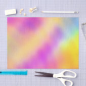 パステル虹色グラデカラフルーションデザイン 薄葉紙 (クラフト)