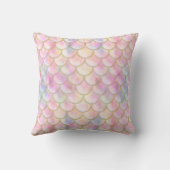 パステル虹色マーメイドパタはかりで測ーン クッション (裏面)