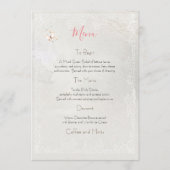 パステル蝶デザイン結婚のメニュー メニュー (正面)