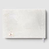 パステル蝶デザイン結婚ズゲストブック ゲストブック (裏面)