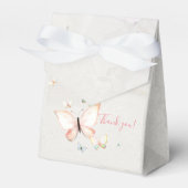 パステル蝶結婚式の引き出物ボックス フェイバーボックス (正面サイド)