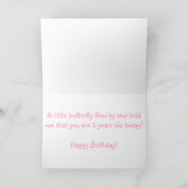 パステル蝶 カード (内部)