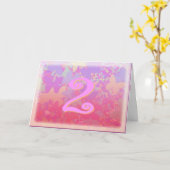 パステル蝶 カード (黄色い花)