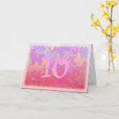 パステル蝶 カード (黄色い花)