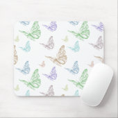 パステル蝶 マウスパッド (マウス)