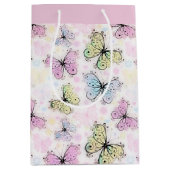パステル蝶 ミディアムペーパーバッグ (正面)