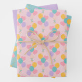 パステル誕生日ラッピング紙 ラッピングペーパーシート (インサイチュ)