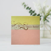 パステル誕生日招待状 招待状 (スタンド正面)