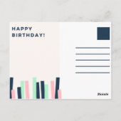 パステル誕生日 ポストカード (裏面)