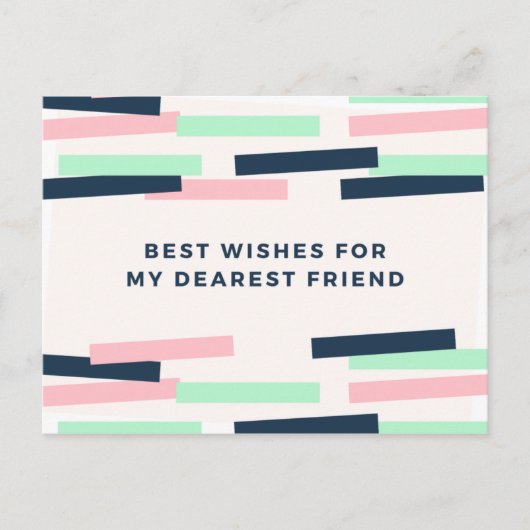 パステル誕生日 ポストカード (正面)