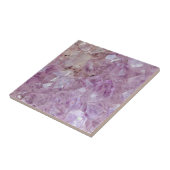 パステル調のすみれ色の水晶水晶 タイル (側面)