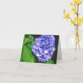 パステル調のアジサイのnotecard カード (黄色い花)