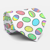 パステル調のイースターエッグのプリント ネクタイ (ロール)
