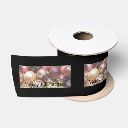 パステル調のオーナメント サテンリボン (リール)