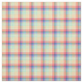 パステル調のガーリーな格子縞 ファブリック (見本)