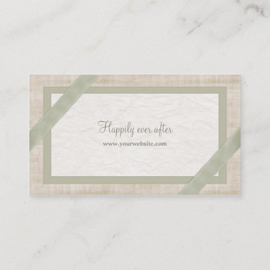 パステル調のコラージュのウェディングプランナーの名刺 名刺 (裏面)