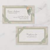 パステル調のコラージュのウェディングプランナーの名刺 名刺 (正面/裏面)