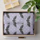 パステル調のゴシックの不気味でかわいいこうもりのかわいいのティッシュペーパー 薄葉紙 (ギフト)